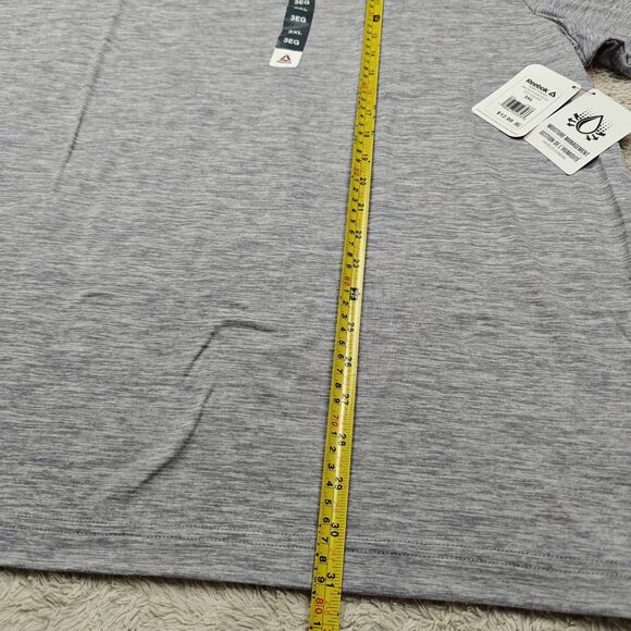 Reebok Delta Core Performance T-Shirt Men's 3XL Golf Tennis Classic Fit Gray NWT - Picture 6 of 7